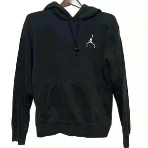 Nike Jordan Mens Jumpman Fleece Pull Over Hoodie Black size Small